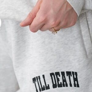 The Brodie Bride TILL DEATH SWEATPANTS Size Medium